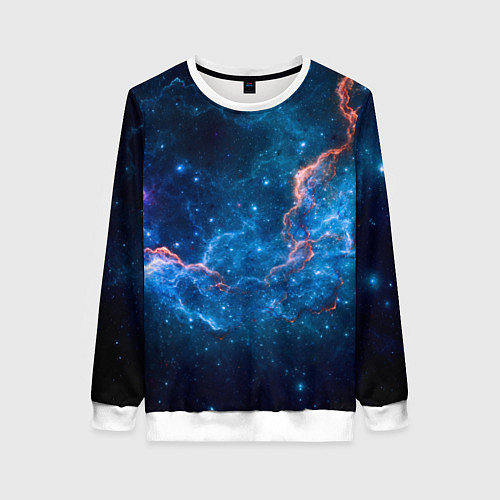 Женский свитшот Туманность / 3D-Белый – фото 1