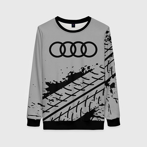 Женский свитшот AUDI АУДИ / 3D-Черный – фото 1