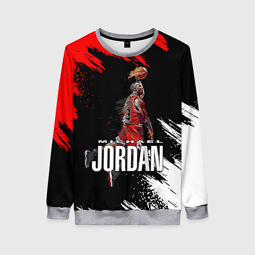 Женский свитшот MICHAEL JORDAN / 3D-Меланж – фото 1