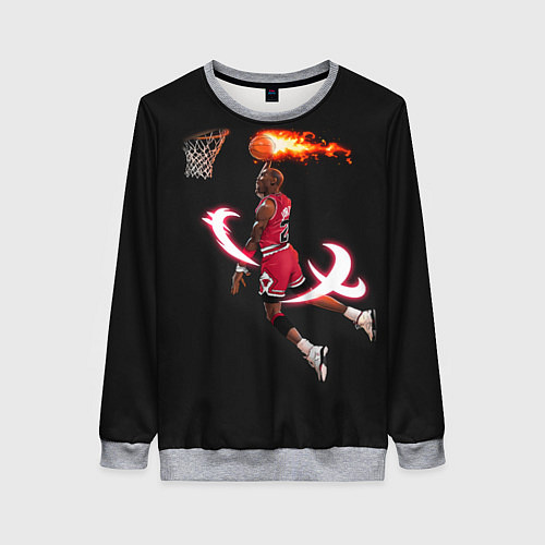 Женский свитшот MICHAEL JORDAN / 3D-Меланж – фото 1