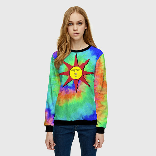 Женский свитшот DARK SOULS III / 3D-Черный – фото 3