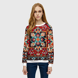 Свитшот женский Классический ковер, цвет: 3D-белый — фото 2