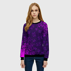 Свитшот женский BTS БТС, цвет: 3D-черный — фото 2