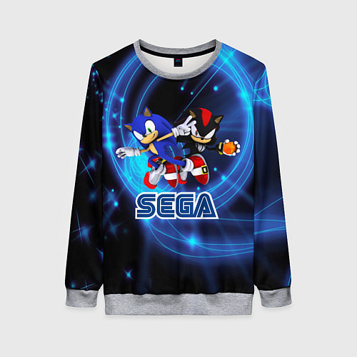 Женский свитшот Sonic SEGA / 3D-Меланж – фото 1
