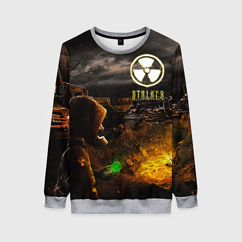 Женский свитшот Stalker 2 / 3D-Меланж – фото 1