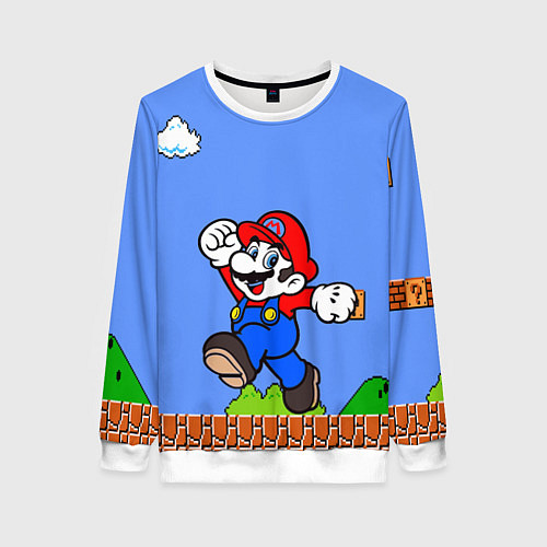 Женский свитшот Mario / 3D-Белый – фото 1