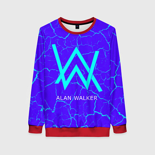 Женский свитшот ALAN WALKER АЛАН УОКЕР / 3D-Красный – фото 1