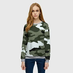Свитшот женский Camouflage 2, цвет: 3D-меланж — фото 2