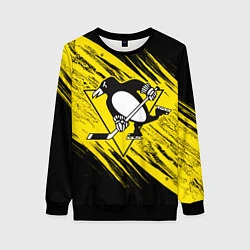 Свитшот женский Pittsburgh Penguins Sport, цвет: 3D-черный