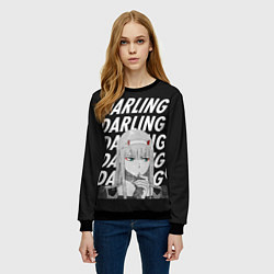 Свитшот женский ZeroTwo Darling in the Franx, цвет: 3D-черный — фото 2