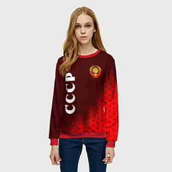 Свитшот женский СССР USSR, цвет: 3D-красный — фото 2