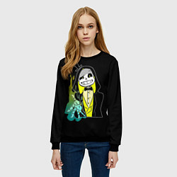 Свитшот женский UNDERTALE, цвет: 3D-черный — фото 2