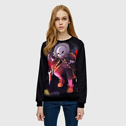 Свитшот женский UNDERTALE, цвет: 3D-черный — фото 2