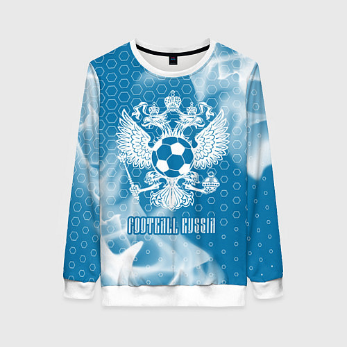 Женский свитшот FOOTBALL RUSSIA Футбол / 3D-Белый – фото 1