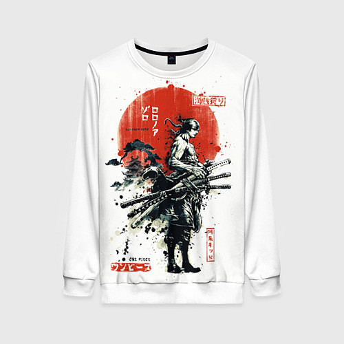 Женский свитшот ONE PIECE ZOHO SAMURAI / 3D-Белый – фото 1