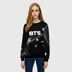 Свитшот женский BTS бойбенд Stars, цвет: 3D-черный — фото 2