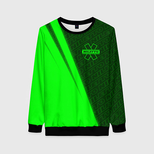 Женский свитшот НИЛЕТТО Niletto / 3D-Черный – фото 1