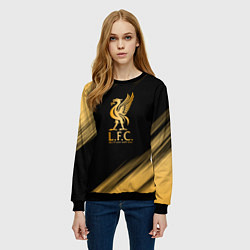 Свитшот женский Liverpool Ливерпуль, цвет: 3D-черный — фото 2