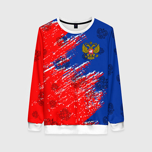 Женский свитшот Патриот России / 3D-Белый – фото 1