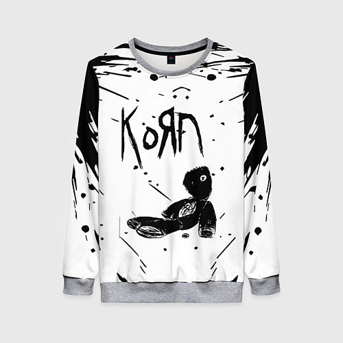 Женский свитшот Korn / 3D-Меланж – фото 1