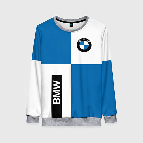 Женский свитшот BMW / 3D-Меланж – фото 1