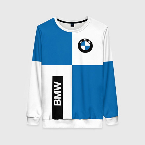 Женский свитшот BMW / 3D-Белый – фото 1