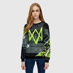 Свитшот женский WATCH DOGS: LEGION, цвет: 3D-черный — фото 2