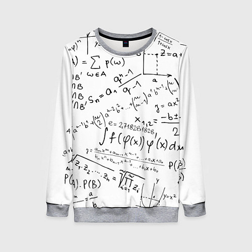 Женский свитшот Мама,я математик! / 3D-Меланж – фото 1