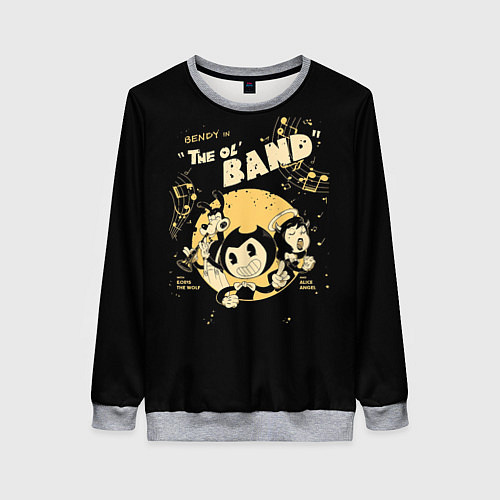 Женский свитшот Bendy And The Ink Machine / 3D-Меланж – фото 1