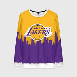 Свитшот женский LOS ANGELES LAKERS, цвет: 3D-белый