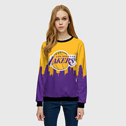 Свитшот женский LOS ANGELES LAKERS, цвет: 3D-черный — фото 2