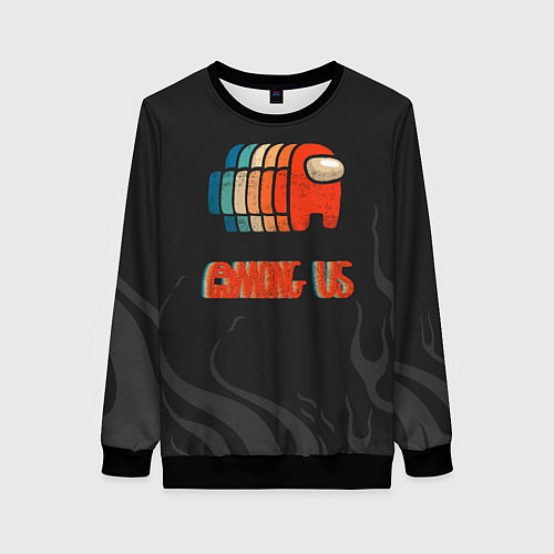 Женский свитшот Among us / 3D-Черный – фото 1