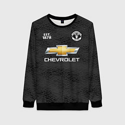 Свитшот женский MANCHESTER UNITED 2021 - AWAY, цвет: 3D-черный