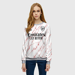 Свитшот женский ARSENAL 2021 - ГОСТЕВАЯ, цвет: 3D-меланж — фото 2