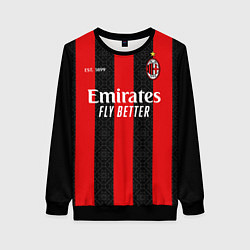 Свитшот женский AC MILAN 2021 - ДОМАШНЯЯ, цвет: 3D-черный