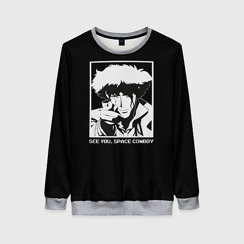 Женский свитшот Увидимся, ковбой / 3D-Меланж – фото 1