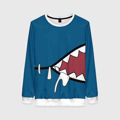 Женский свитшот Акула gawr gura / 3D-Белый – фото 1