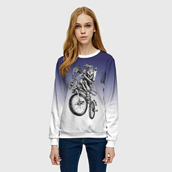 Свитшот женский BMX, цвет: 3D-белый — фото 2