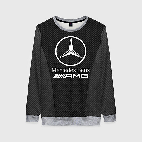 Женский свитшот MERCEDES-BENZ / 3D-Меланж – фото 1