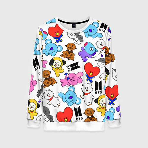 Женский свитшот BTS BT21 / 3D-Белый – фото 1