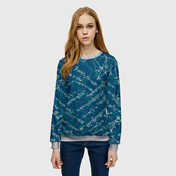 Свитшот женский Математика, цвет: 3D-меланж — фото 2