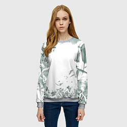 Свитшот женский Разбитое стекло, цвет: 3D-меланж — фото 2