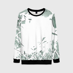 Свитшот женский Разбитое стекло, цвет: 3D-черный