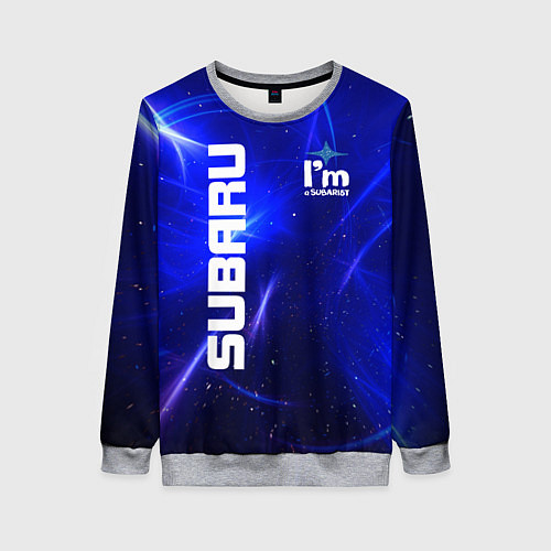 Женский свитшот Субару / 3D-Меланж – фото 1