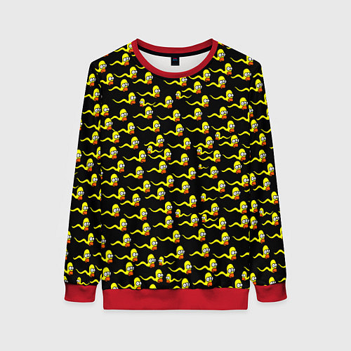 Женский свитшот Гомер / 3D-Красный – фото 1