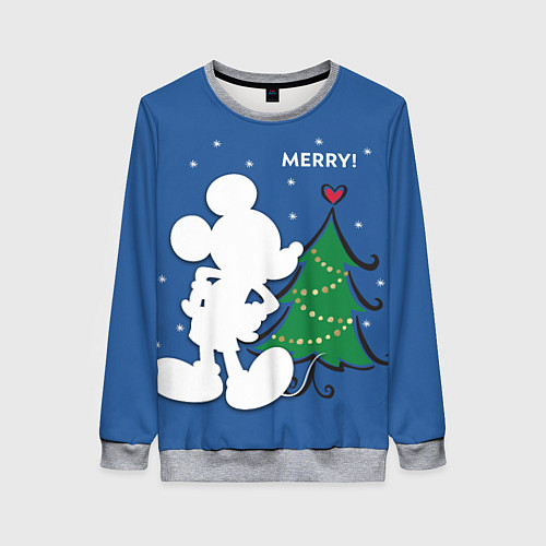 Женский свитшот Mickey Mouse / 3D-Меланж – фото 1
