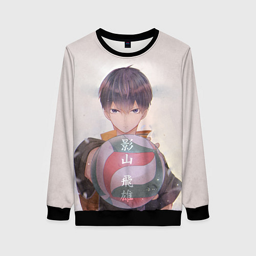 Женский свитшот Haikyuu!! Tobio / 3D-Черный – фото 1