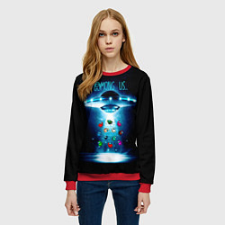 Свитшот женский Среди Нас, цвет: 3D-красный — фото 2