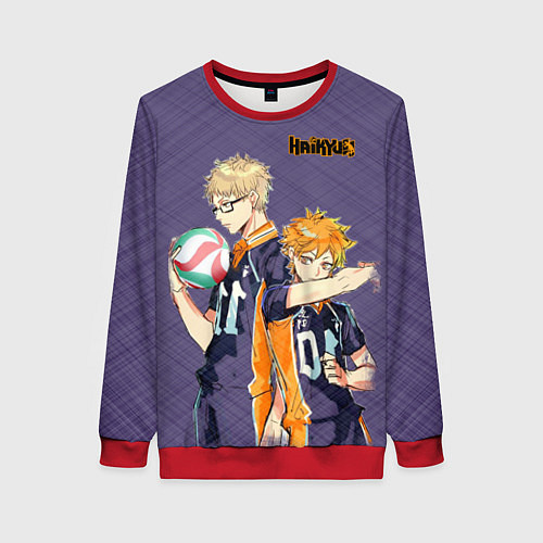 Женский свитшот Haikyu!!! / 3D-Красный – фото 1