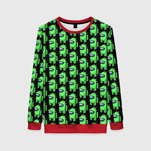 Женский свитшот Among Us Crocodile / 3D-Красный – фото 1
